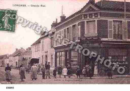 Ville de LONGNES, carte postale ancienne