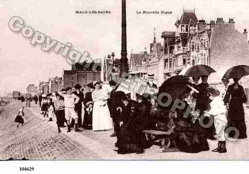 Ville de MALOLESBAINS, carte postale ancienne