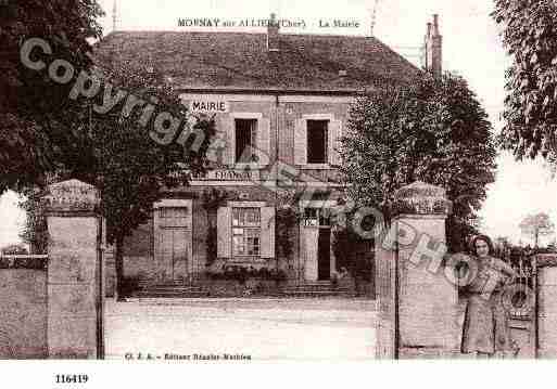 Ville de MORNAYSURALLIER, carte postale ancienne