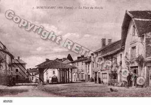 Ville de MORTEMART, carte postale ancienne