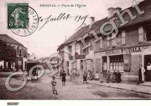 Ville de ORGEVAL, carte postale ancienne