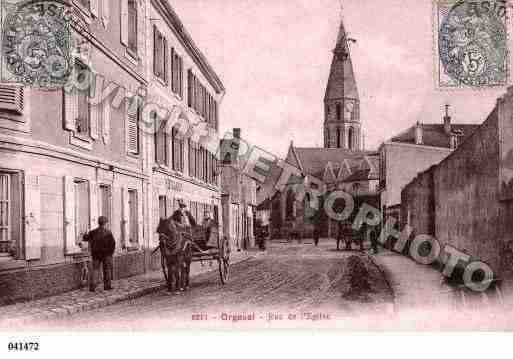 Ville de ORGEVAL, carte postale ancienne