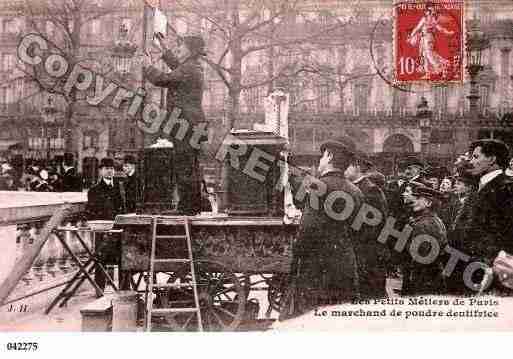 Ville de PARISVECU, carte postale ancienne