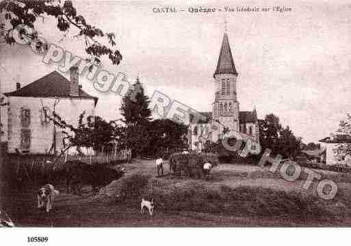 Ville de QUEZAC, carte postale ancienne