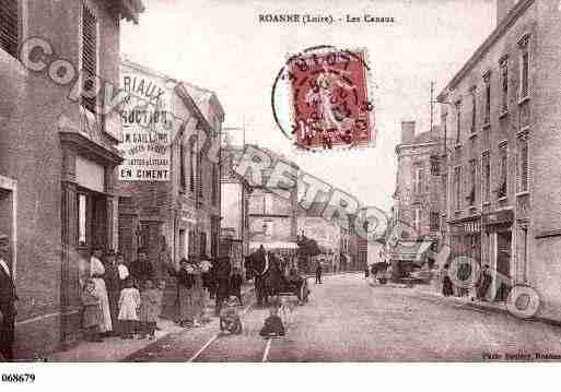 Ville de ROANNE, carte postale ancienne