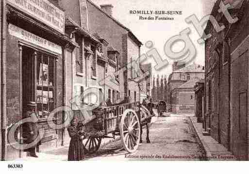 Ville de ROMILLYSURSEINE, carte postale ancienne