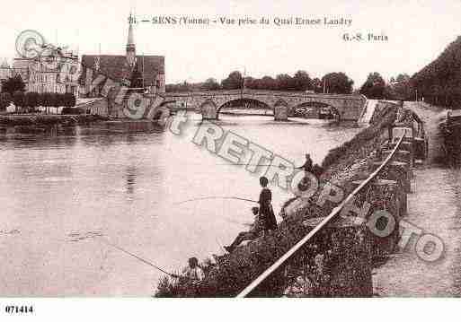 Ville de SENS, carte postale ancienne