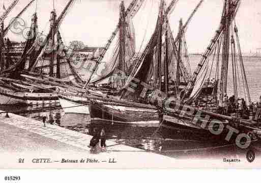 Ville de SETE, carte postale ancienne