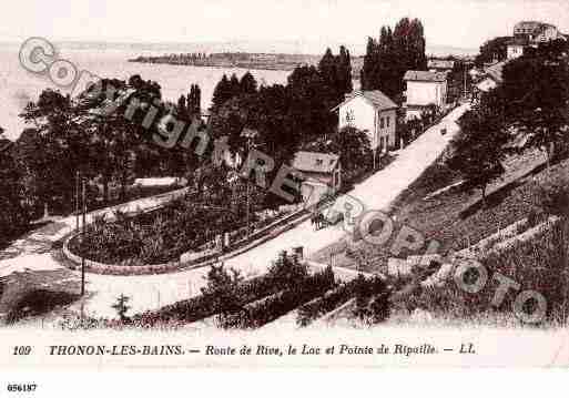 Ville de THONONLESBAINS, carte postale ancienne