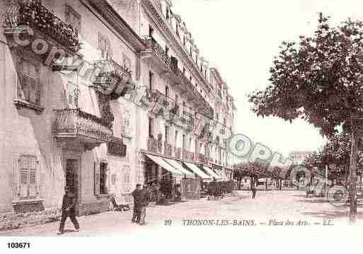 Ville de THONONLESBAINS, carte postale ancienne