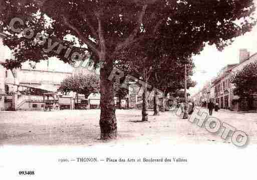 Ville de THONONLESBAINS, carte postale ancienne