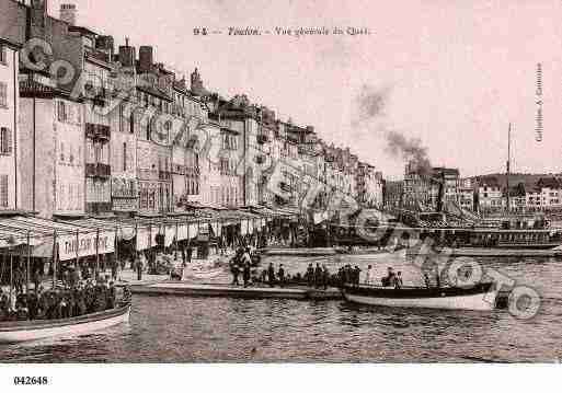 Ville de TOULON, carte postale ancienne