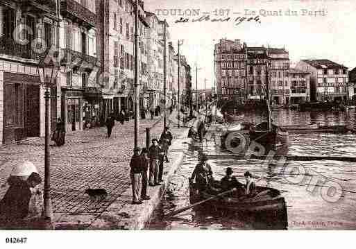 Ville de TOULON, carte postale ancienne