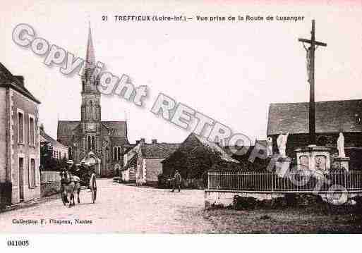 Ville de TREFFIEUX, carte postale ancienne