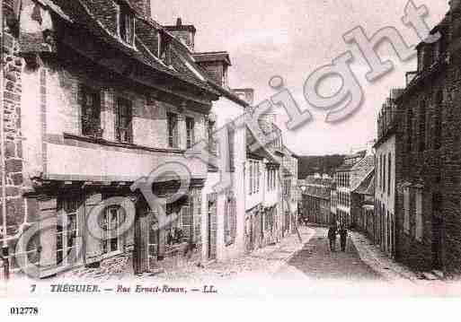 Ville de TREGUIER, carte postale ancienne