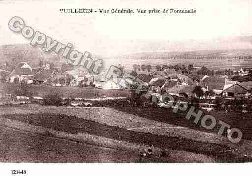 Ville de VUILLECIN, carte postale ancienne