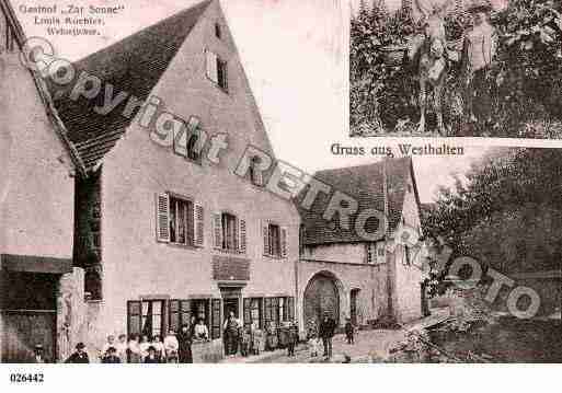 Ville de WESTHALTEN, carte postale ancienne