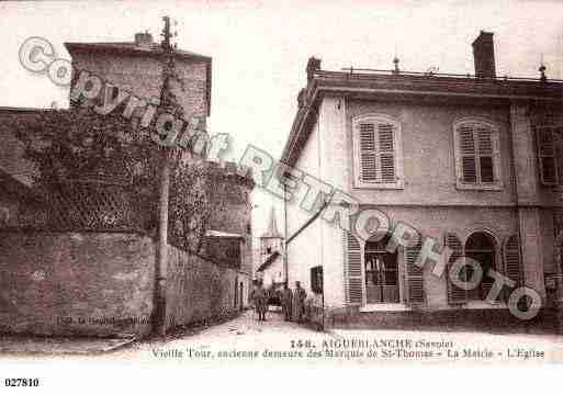 Ville de AIGUEBLANCHE, carte postale ancienne