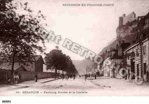 Ville de BESANCON, carte postale ancienne