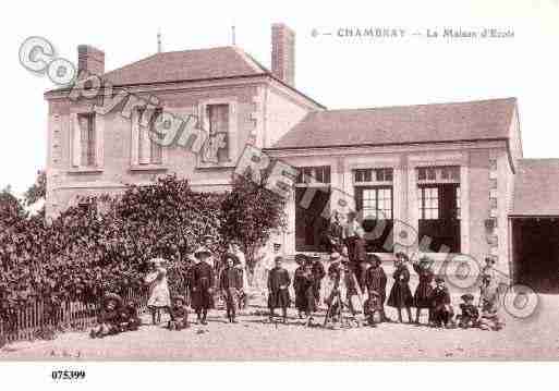 Ville de CHAMBRAYLESTOURS, carte postale ancienne