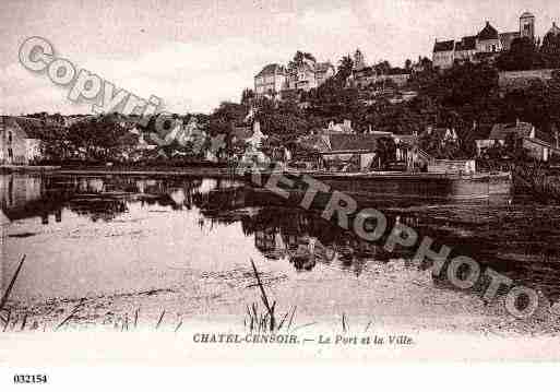 Ville de CHATELCENSOIR, carte postale ancienne