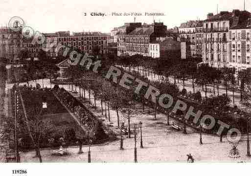 Ville de CLICHY, carte postale ancienne