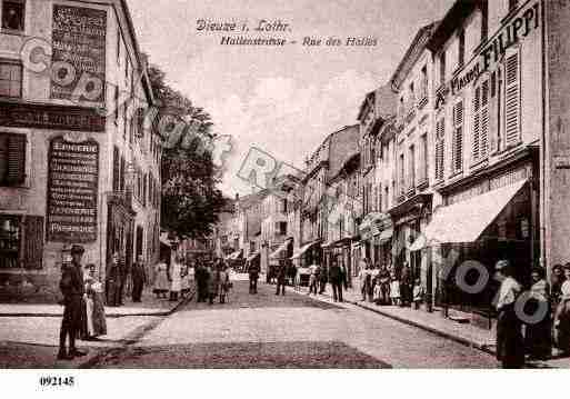 Ville de DIEUZE, carte postale ancienne