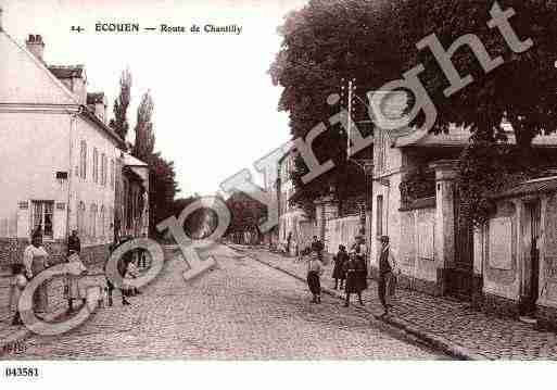 Ville de ECOUEN, carte postale ancienne