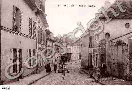 Ville de ECOUEN, carte postale ancienne