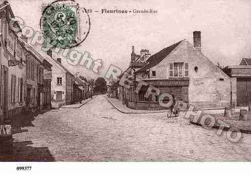 Ville de FLEURINES, carte postale ancienne