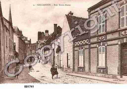 Ville de GALLARDON, carte postale ancienne