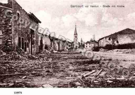 Ville de GERCOURTETDRILLANCOURT, carte postale ancienne