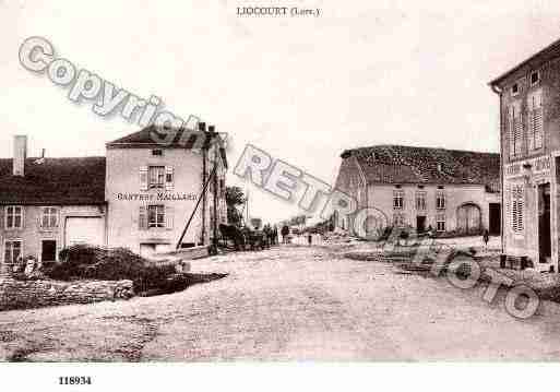 Ville de LIOCOURT, carte postale ancienne