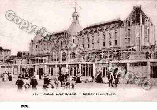 Ville de MALOLESBAINS, carte postale ancienne