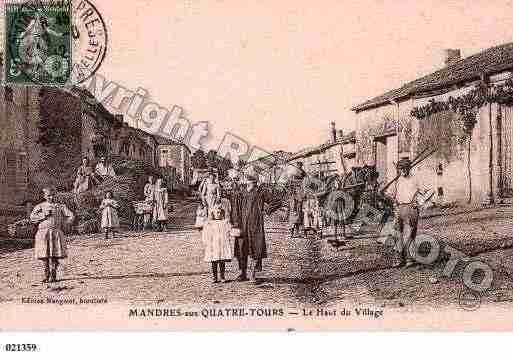 Ville de MANDRESAUXQUATRETOURS, carte postale ancienne