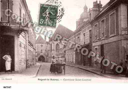 Ville de NOGENTLEROTROU, carte postale ancienne