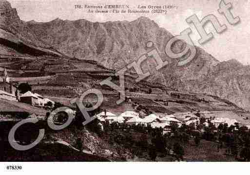 Ville de ORRES(LES), carte postale ancienne