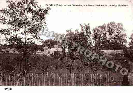 Ville de PARNES, carte postale ancienne