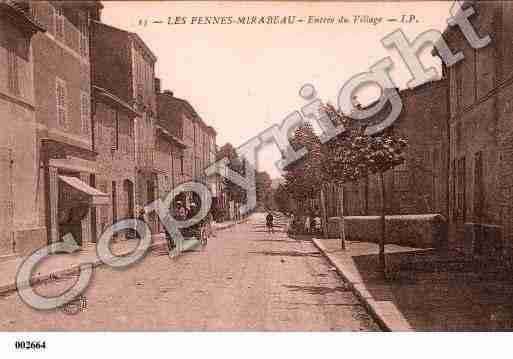 Ville de PENNESMIRABEAU(LES), carte postale ancienne