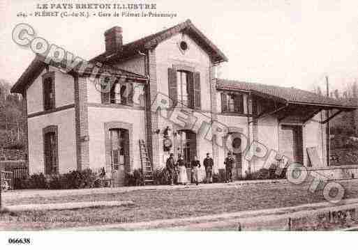 Ville de PLEMET, carte postale ancienne