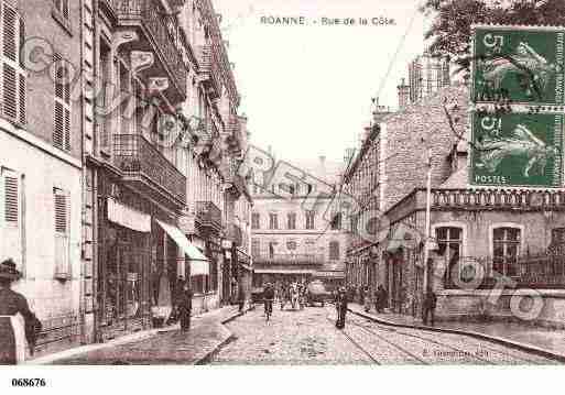 Ville de ROANNE, carte postale ancienne