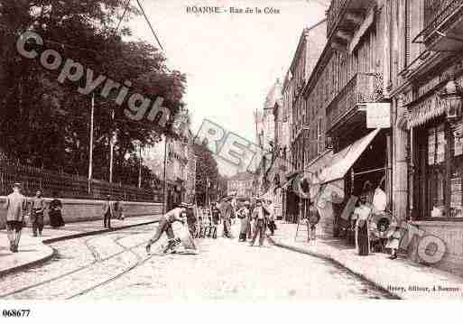 Ville de ROANNE, carte postale ancienne