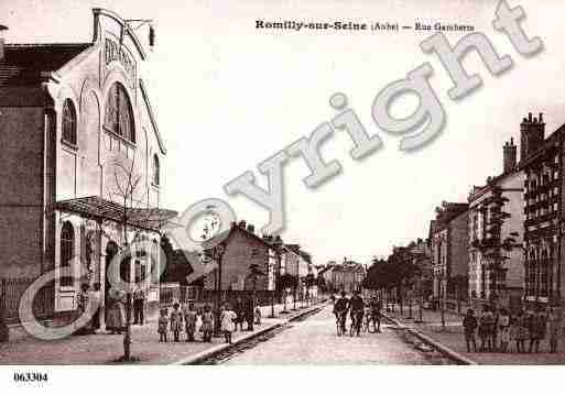 Ville de ROMILLYSURSEINE, carte postale ancienne