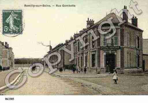 Ville de ROMILLYSURSEINE, carte postale ancienne