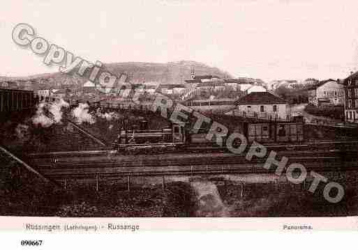 Ville de RUSSANGE, carte postale ancienne