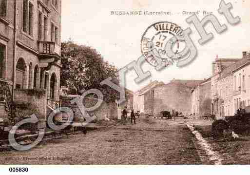 Ville de RUSSANGE, carte postale ancienne