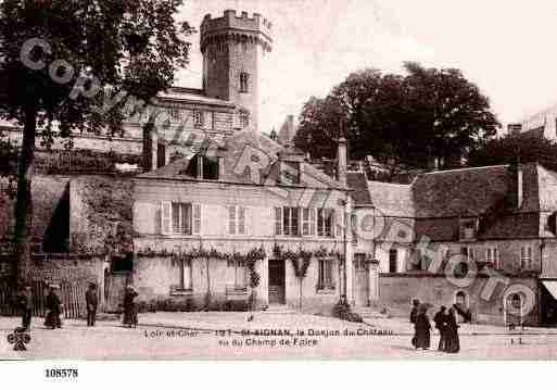 Ville de SAINTAIGNAN, carte postale ancienne