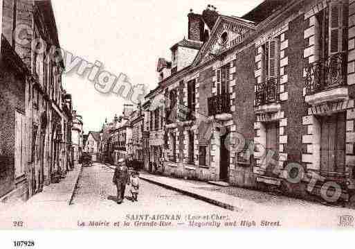 Ville de SAINTAIGNAN, carte postale ancienne