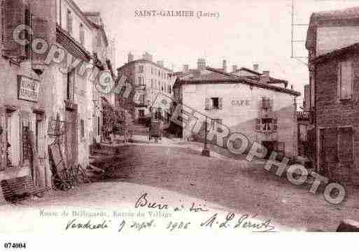 Ville de SAINTGALMIER, carte postale ancienne