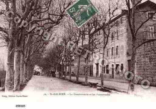 Ville de SAINTGALMIER, carte postale ancienne